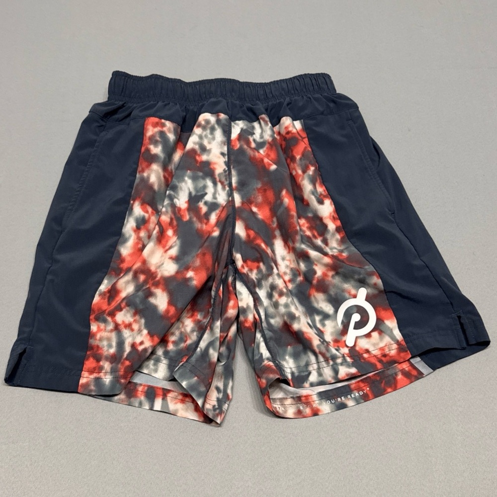 Peloton x Four Laps Athletic Shorts Tie Dye Pocket Logo Men's S